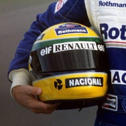 Photo Ayrton Senna – Portrait F1 Williams Renault 1994 – Casque Nacional – 15×20