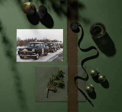 Photo Suchkov, Shchavelev – GAZ-21 Volga – Rallye Monte-Carlo Hiver 1964 – 15x20