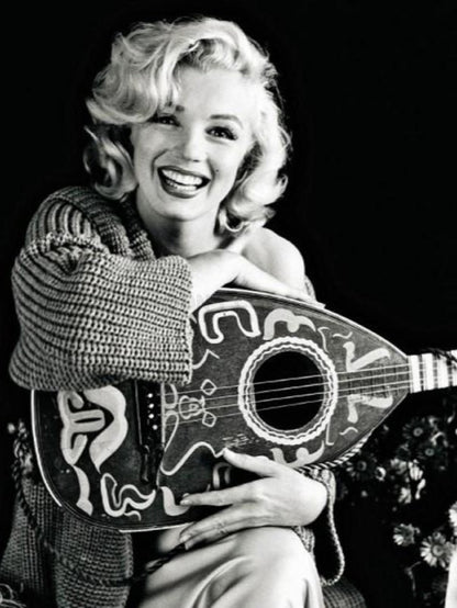 Photo Marilyn Monroe - Milton Greene - Mandolin (1953) - Noir et blanc - 15x20