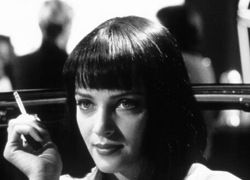 Photo Encadrée Uma Thurman – Pulp Fiction 1994 – Café, Cigarette - Cadre - 15x20