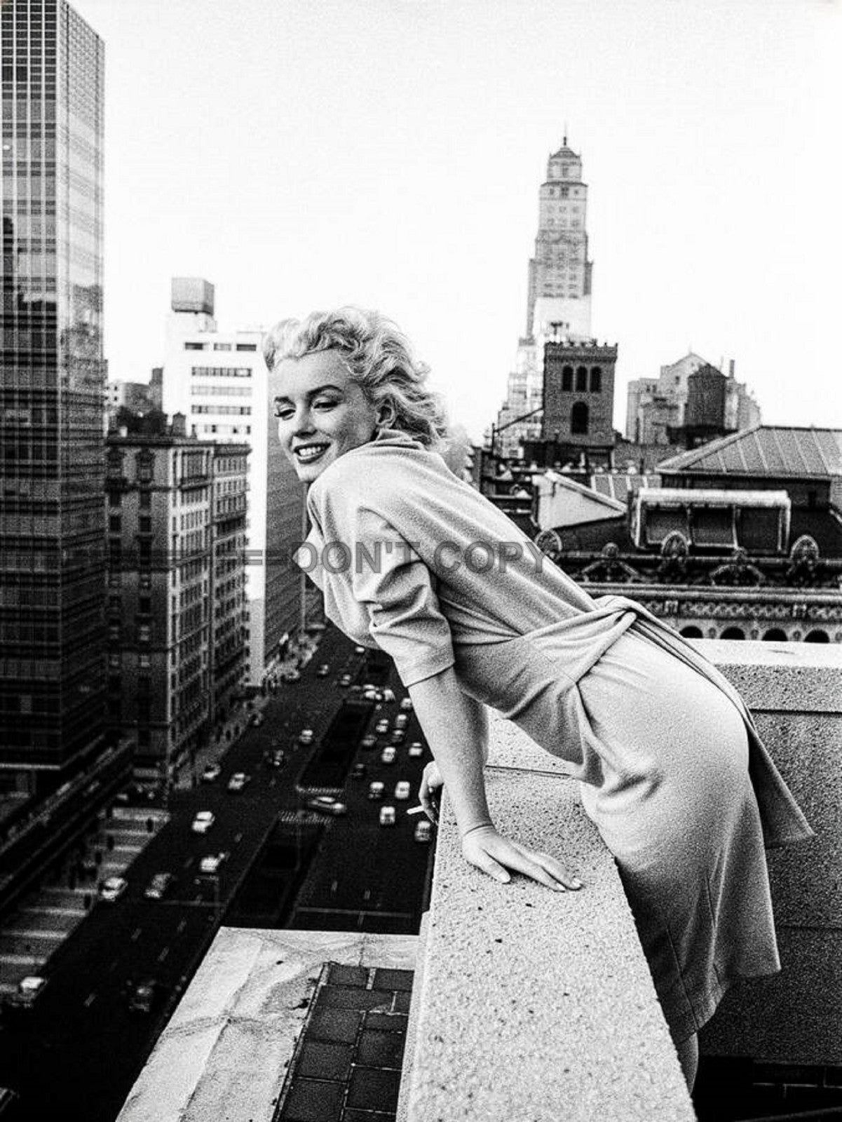Photo Marilyn Monroe sur les toits de New York