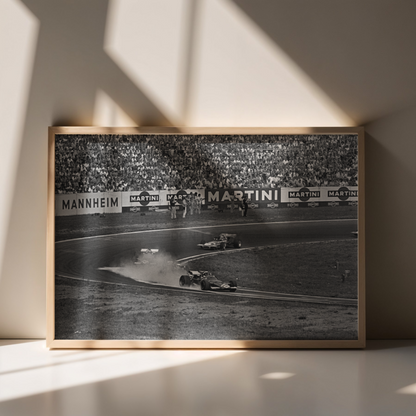 Photo Jacky Ickx – GP d’Allemagne – Nürburgring F1 – Action en piste – 15×20