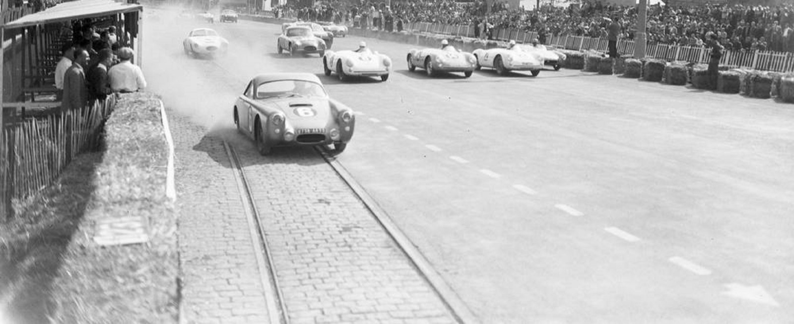 Photo Grand Prix Automobile de Bordeaux 1955 – Course Urbaine – Vintage – 15×20