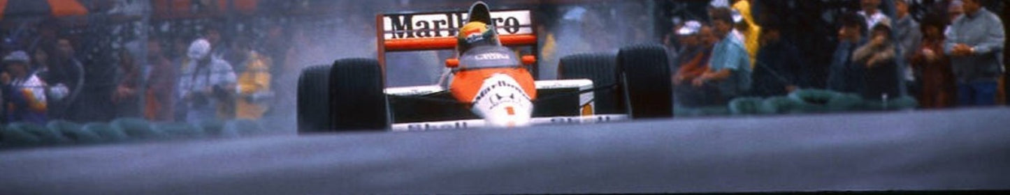 Photo Ayrton Senna – Essais GP d’Australie 1991 (Adelaide) Sous la pluie – 15×20