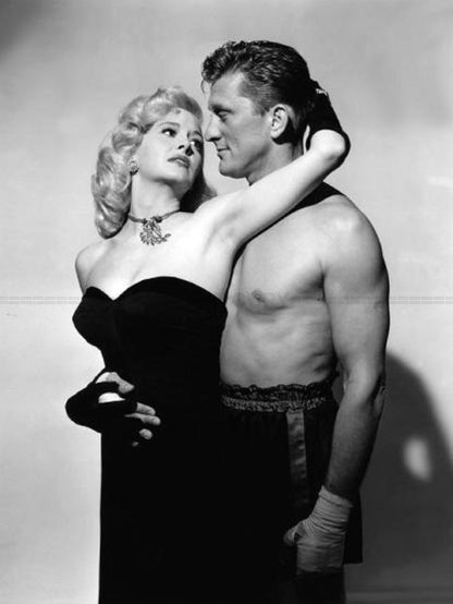 Photo Kirk Douglas & Marilyn Maxwell - Champion (1949) - Noir et blanc - 15×20