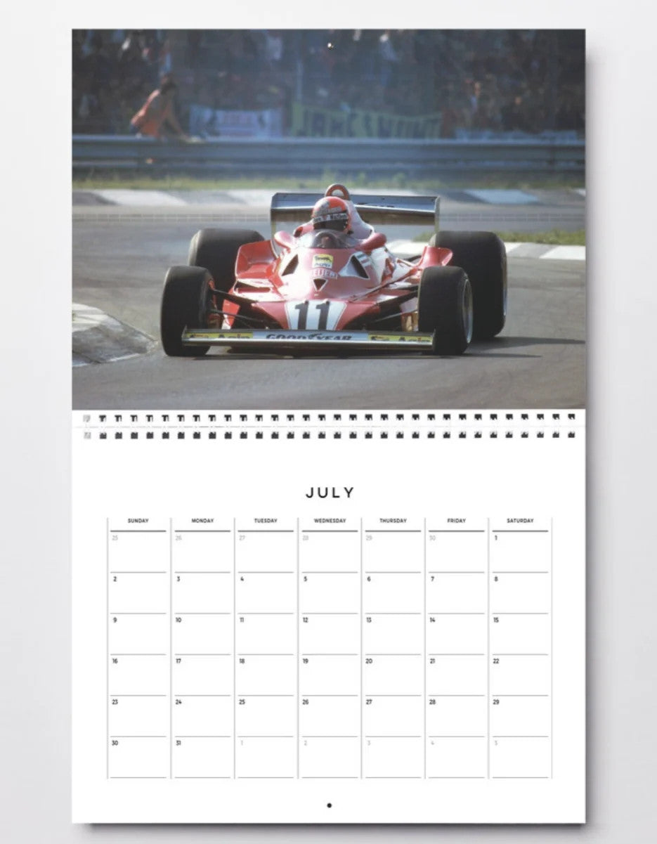 Photo Niki Lauda – Ferrari Formule 1, 1977 – Légende du sport automobile – 15×20