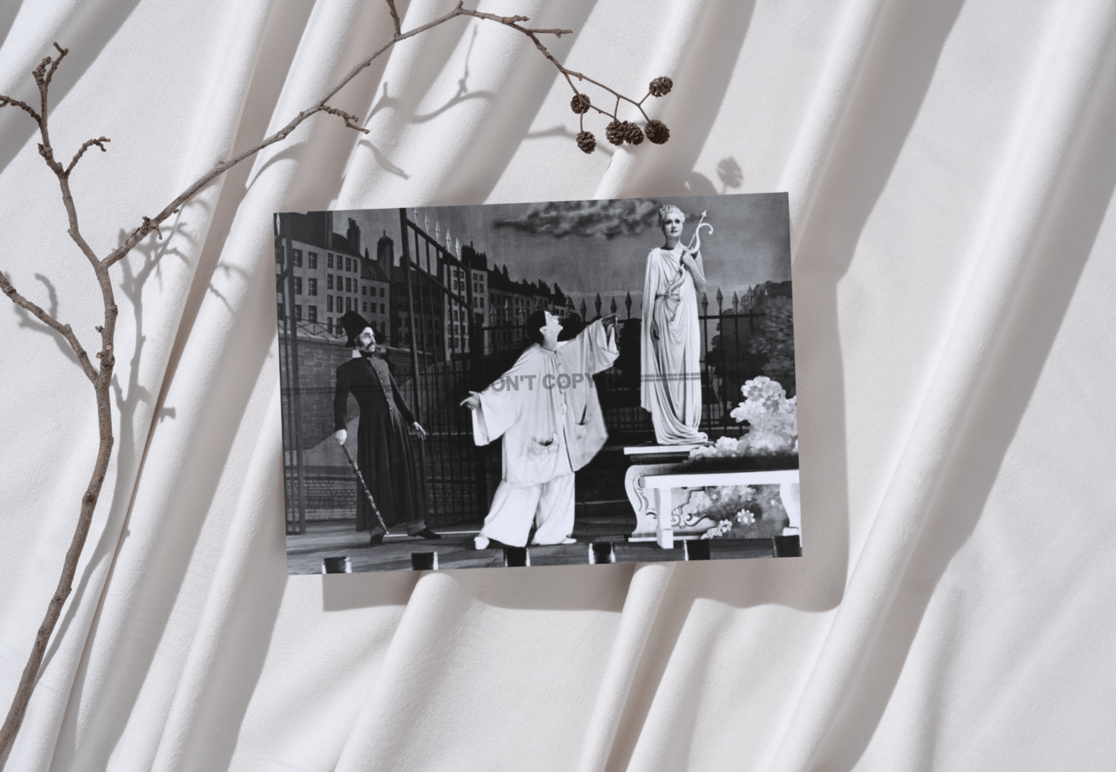 Photo Arletty & J-L Barrault – Les Enfants du Paradis 1945 – Scène Culte – 15x20