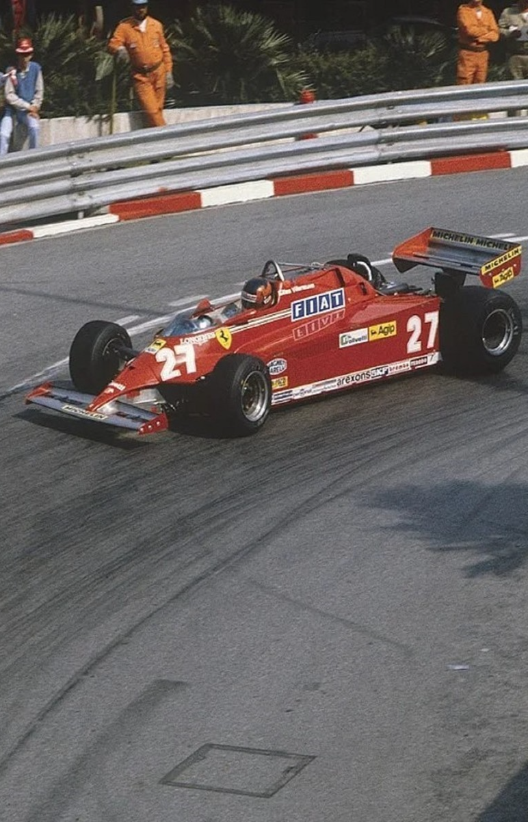 Photo Gilles Villeneuve – GP de Monaco (1981) – Victoire F1 Ferrari n°27 – 15×20
