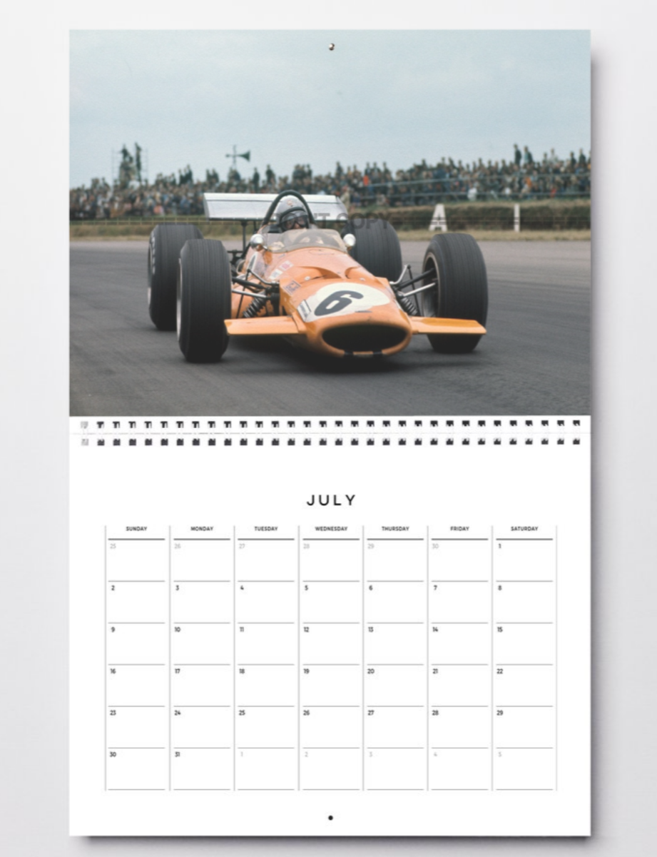 Photo Bruce McLaren – McLaren M7C – Monoplace Formule 1 Grand Prix 1969 – 15×20