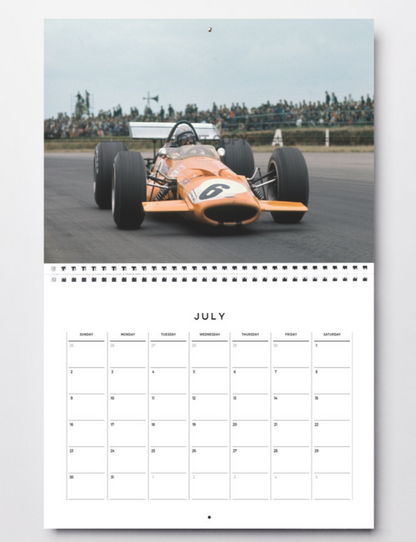 Photo Bruce McLaren – McLaren M7C – Monoplace Formule 1 Grand Prix 1969 – 15×20