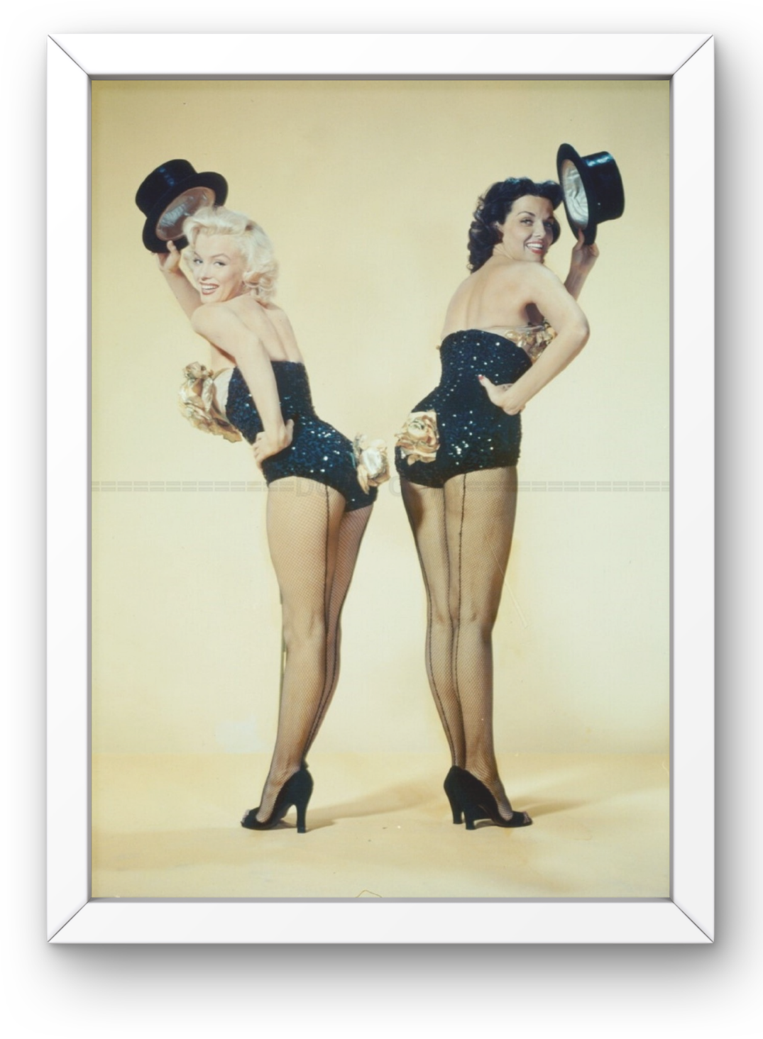 Photo Encadrée Marilyn Monroe & Jane Russell - Gentlemen Prefer Blondes - 15x20