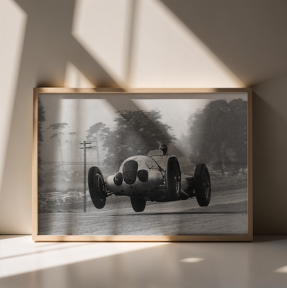 Photo Manfred von Brauchitsch – GP de Donington (1937) – Flèche d’Argent – 15×20