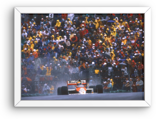 Photo Encadrée Ayrton Senna – Essais GP d’Australie (1991) (Adelaide) – 15×20