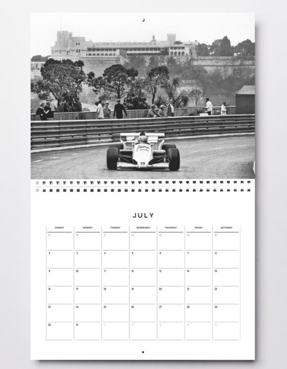 Photo Ayrton Senna – GP de Monaco (1984) – Formule 1 – Virage Massenet – 15×20