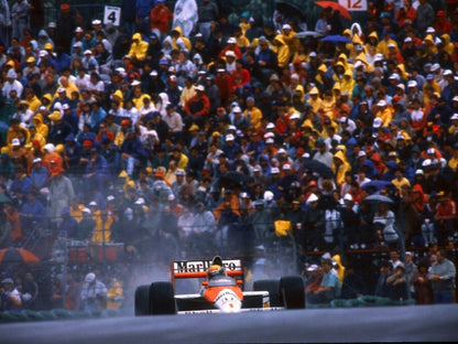 Photo Encadrée Ayrton Senna – Essais GP d’Australie (1991) (Adelaide) – 15×20