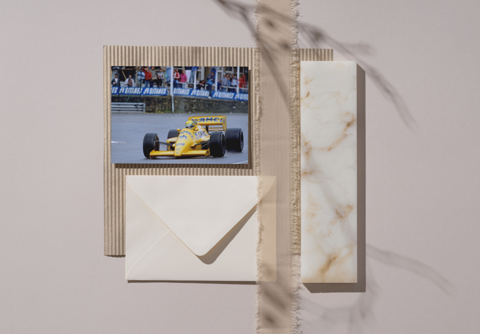 Photo Ayrton Senna - Lotus-Honda – GP de Belgique 1987 Spa-Francorchamps – 15×20
