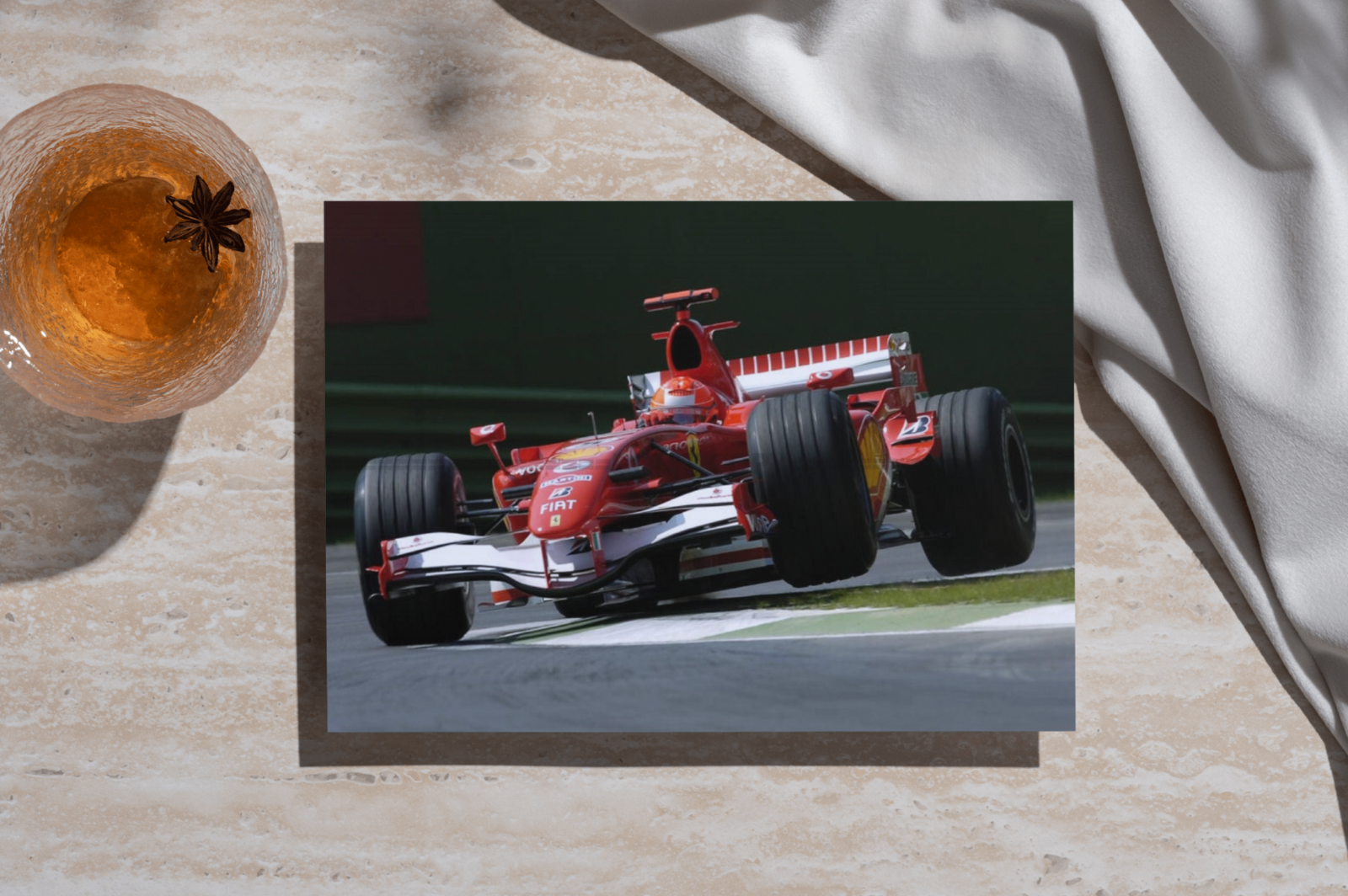 Photo Michael Schumacher – Ferrari F1 – GP de Saint-Marin - (Imola) 2006 – 15×20