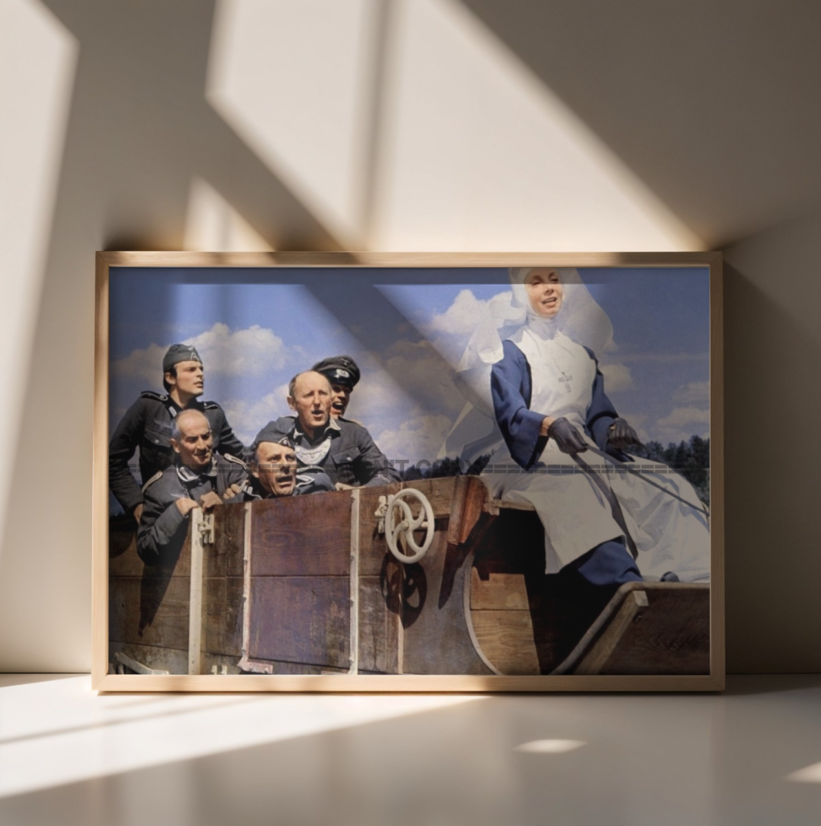 Photo Louis de Funès & Bourvil – La Grande Vadrouille 1966 – Scène Culte – 15×20