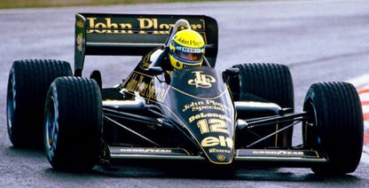 Photo Ayrton Senna – Lotus JPS – Spa-Francorchamps (1986) – Formule 1 – 15×20
