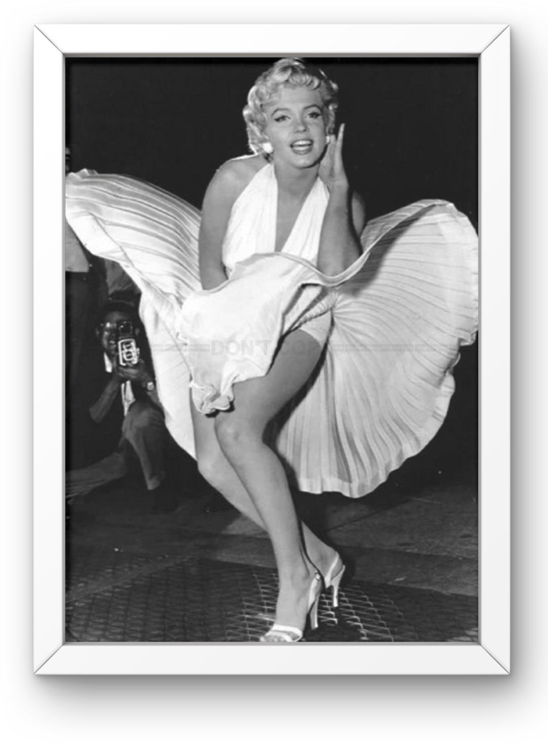 Photo Encadrée Marilyn Monroe - Sept Ans de réflexion 1955 - Cadre Bois - 15×20