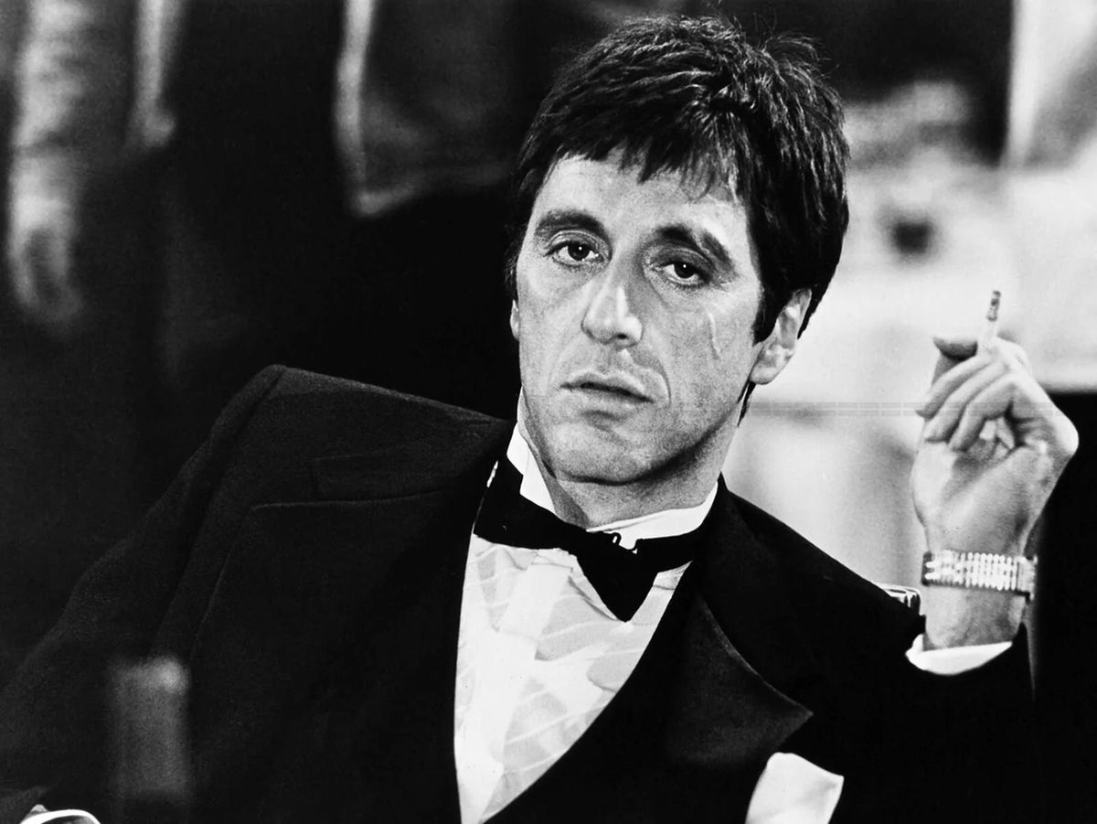 Photo Al Pacino - Tony Montana dans Scarface en 1983 - Noir et blanc - 15x20