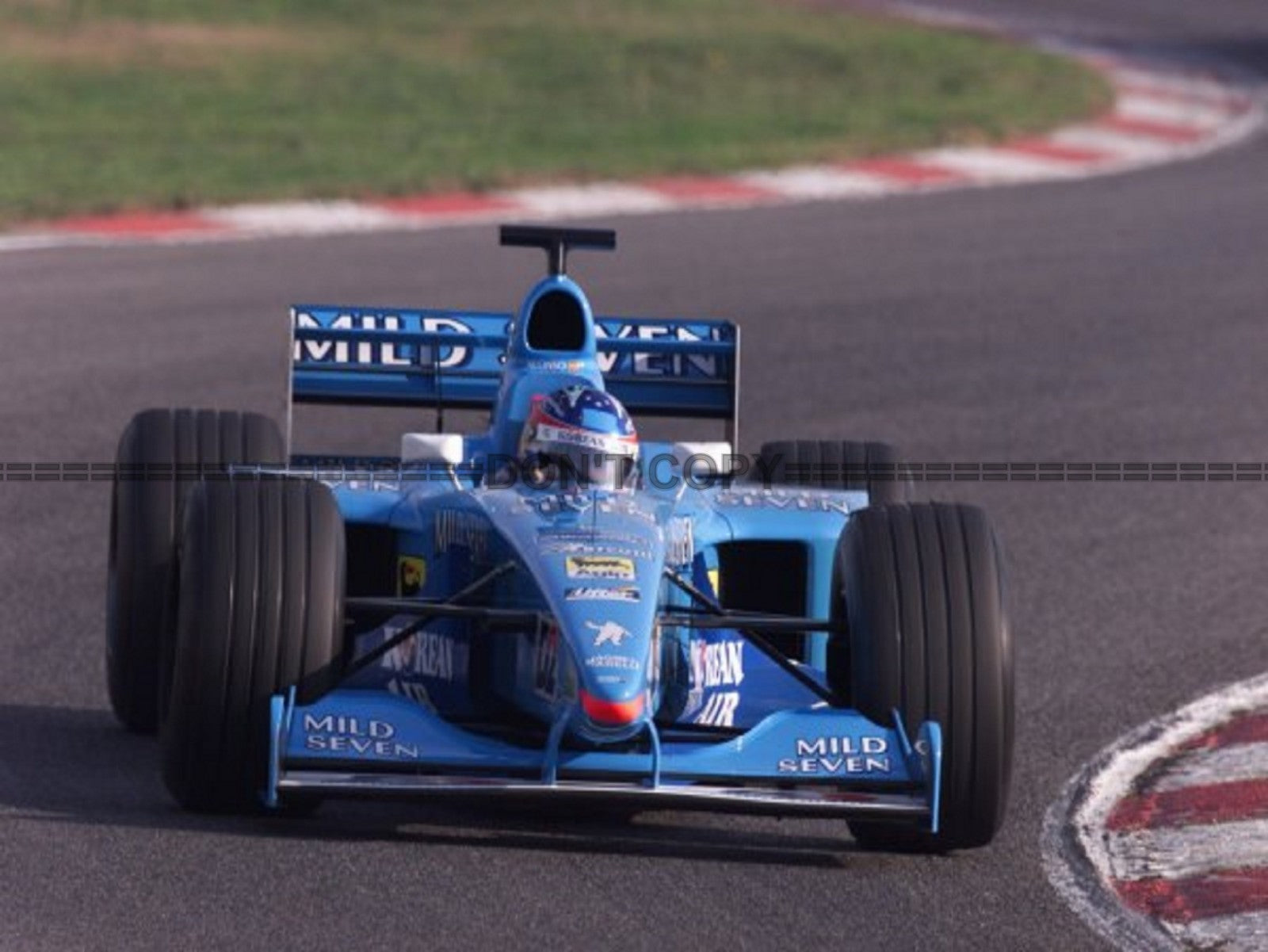 Photo Fernando Alonso – Benetton B200 – Grand Prix F1 (2000) – Débuts – 15×20