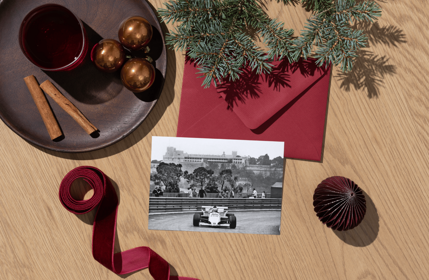 Photo Ayrton Senna – GP de Monaco (1984) – Formule 1 – Virage Massenet – 15×20