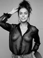 Photo Brooks Nader Portrait en chemise noire transparente et déboutonnée - 15x20