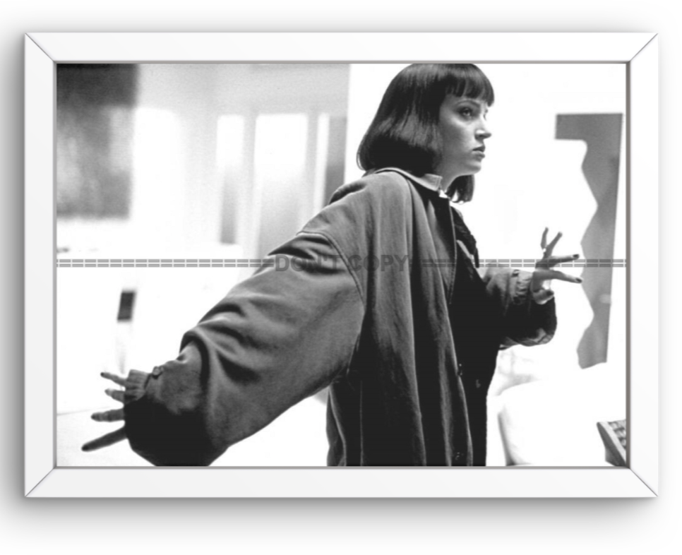 Photo Encadrée Uma Thurman – Pulp Fiction (1994) – Noir et blanc - Cadre – 15×20
