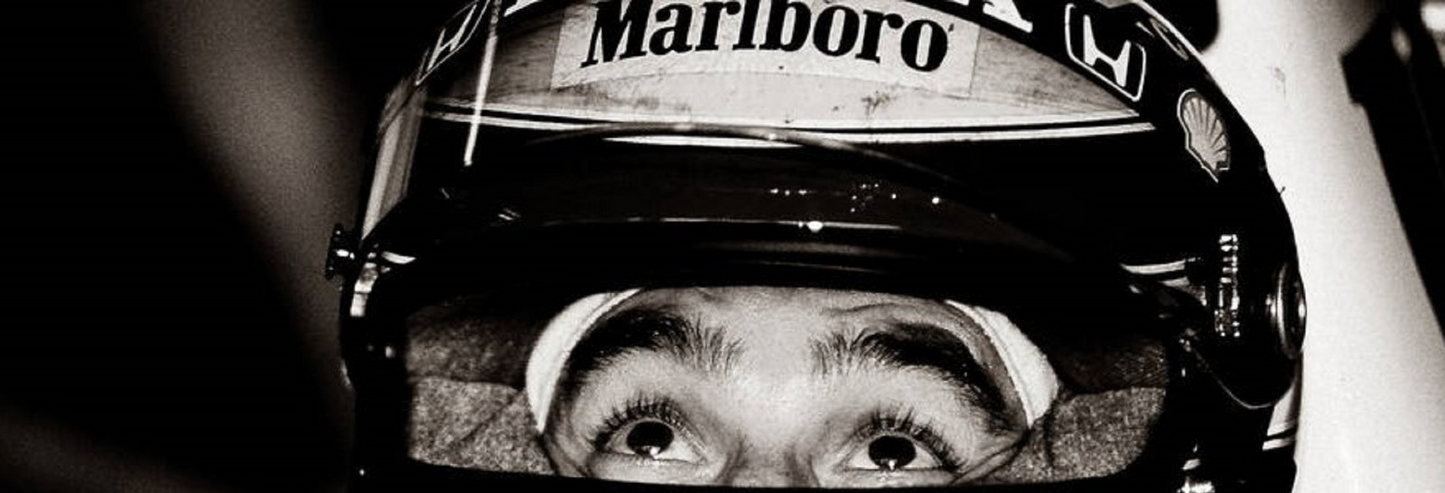 Photo Ayrton Senna – The Eyes – Regard sous le casque – Photo iconique – 15×20