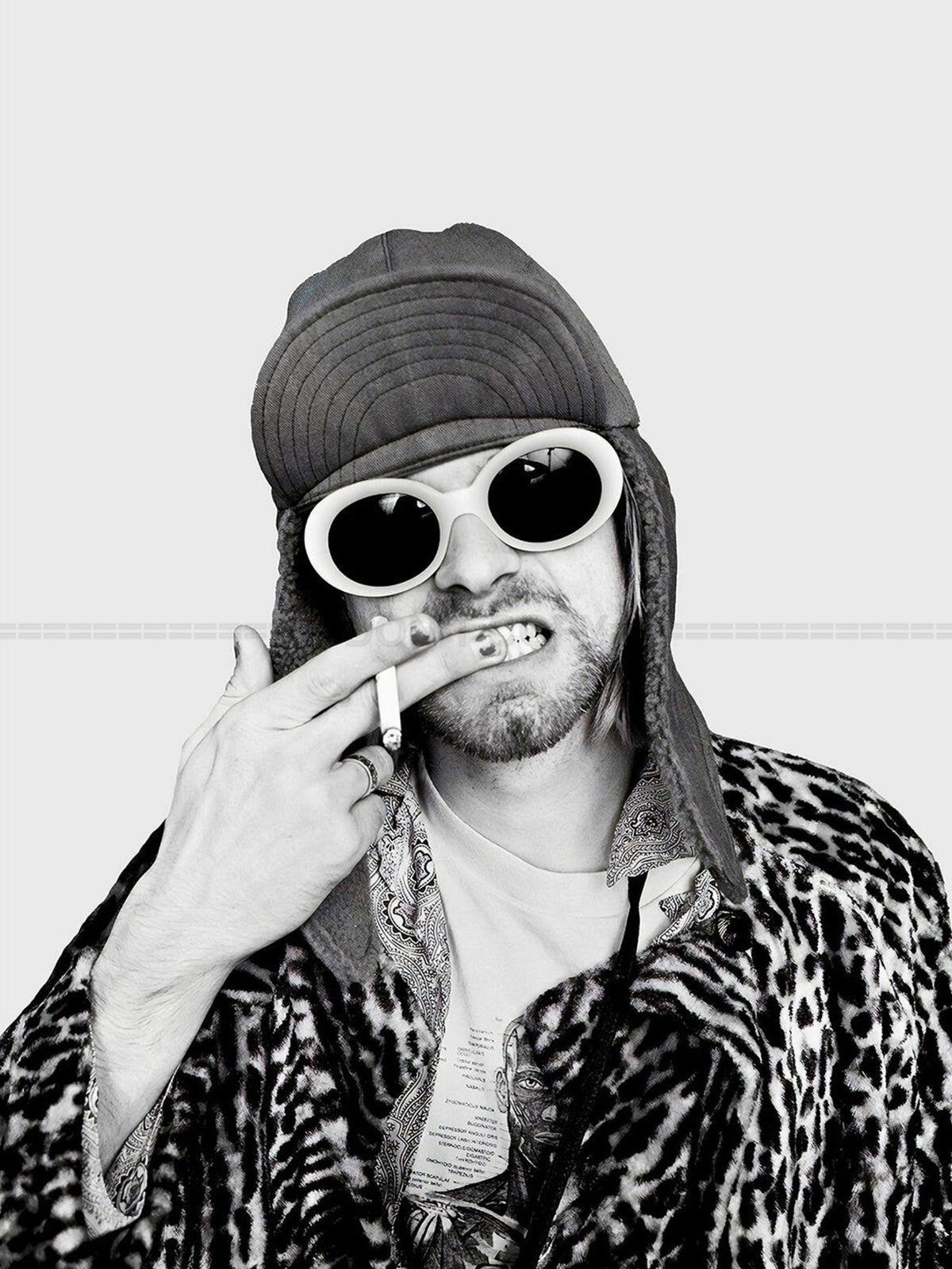 Photo Kurt Cobain lors de la séance « The Last Session », Juillet 1993 - 15 x 20