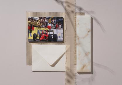 Photo Alain Prost – Ferrari 641 – Grand Prix F1 Circuit Paul Ricard 1990 – 15x20