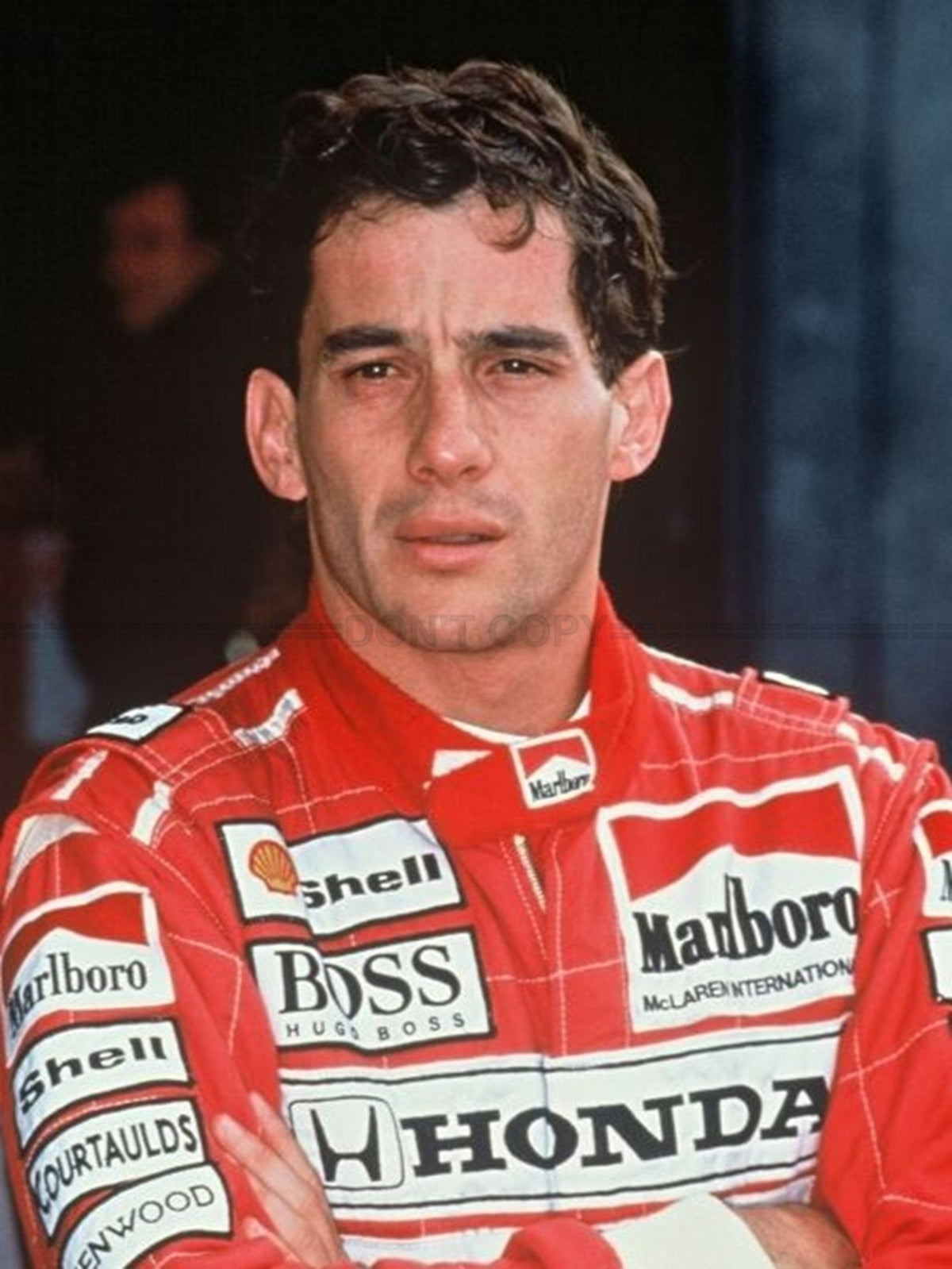 Photo Ayrton Senna - Triple champion du monde de F1 - McLaren-Honda - 15 x 20