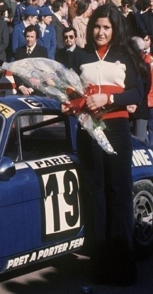 Photo Michèle Mouton – Alpine A110 1600 S – Rallye Monte-Carlo 1976 – 15x20