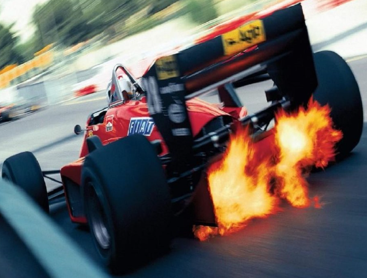 Photo S. Johansson – Ferrari 156-85 – Grand Prix F1 Monaco 1985 – Course – 15×20