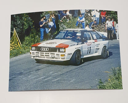 Photo Michèle Mouton – Audi Quattro A2 – Tour de Corse Rallye 1983 – 15×20