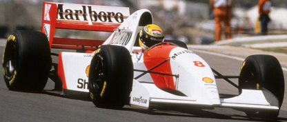 Photo Ayrton Senna – McLaren MP4/8 – Saison F1 1993 – Légende Motorsport – 15x20