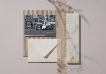 Photo Ayrton Senna – Grand Prix de Monaco (1984) – Virage de la Rascasse – 15×20