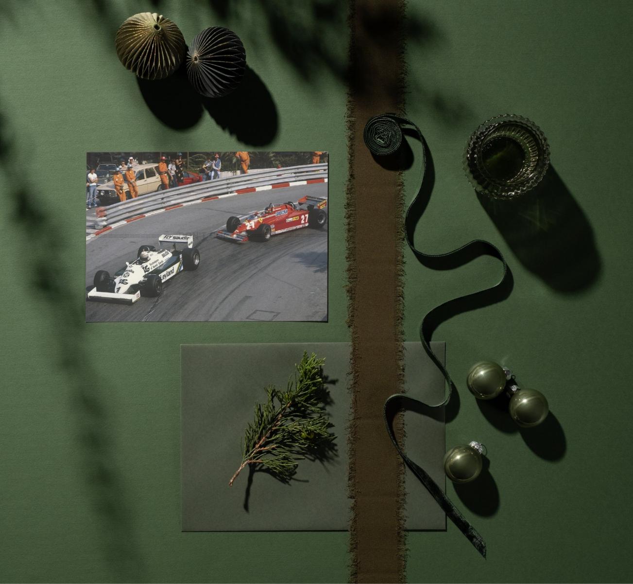 Photo Gilles Villeneuve – GP de Monaco (1981) – Victoire F1 Ferrari n°27 – 15×20