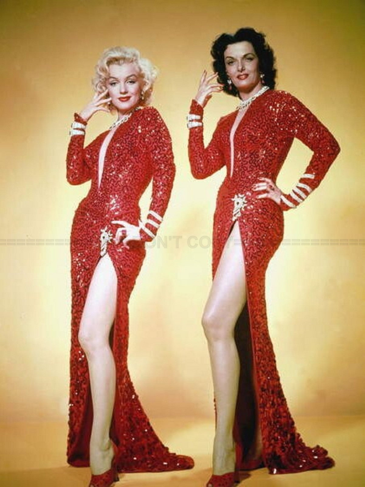 Photo Encadrée Marilyn Monroe & Jane Russell - Gentlemen Prefer Blondes - 15x20