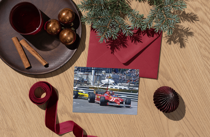 Photo Gilles Villeneuve – Monaco 1981 – Ferrari n°27 Formule 1 – Vintage – 15×20