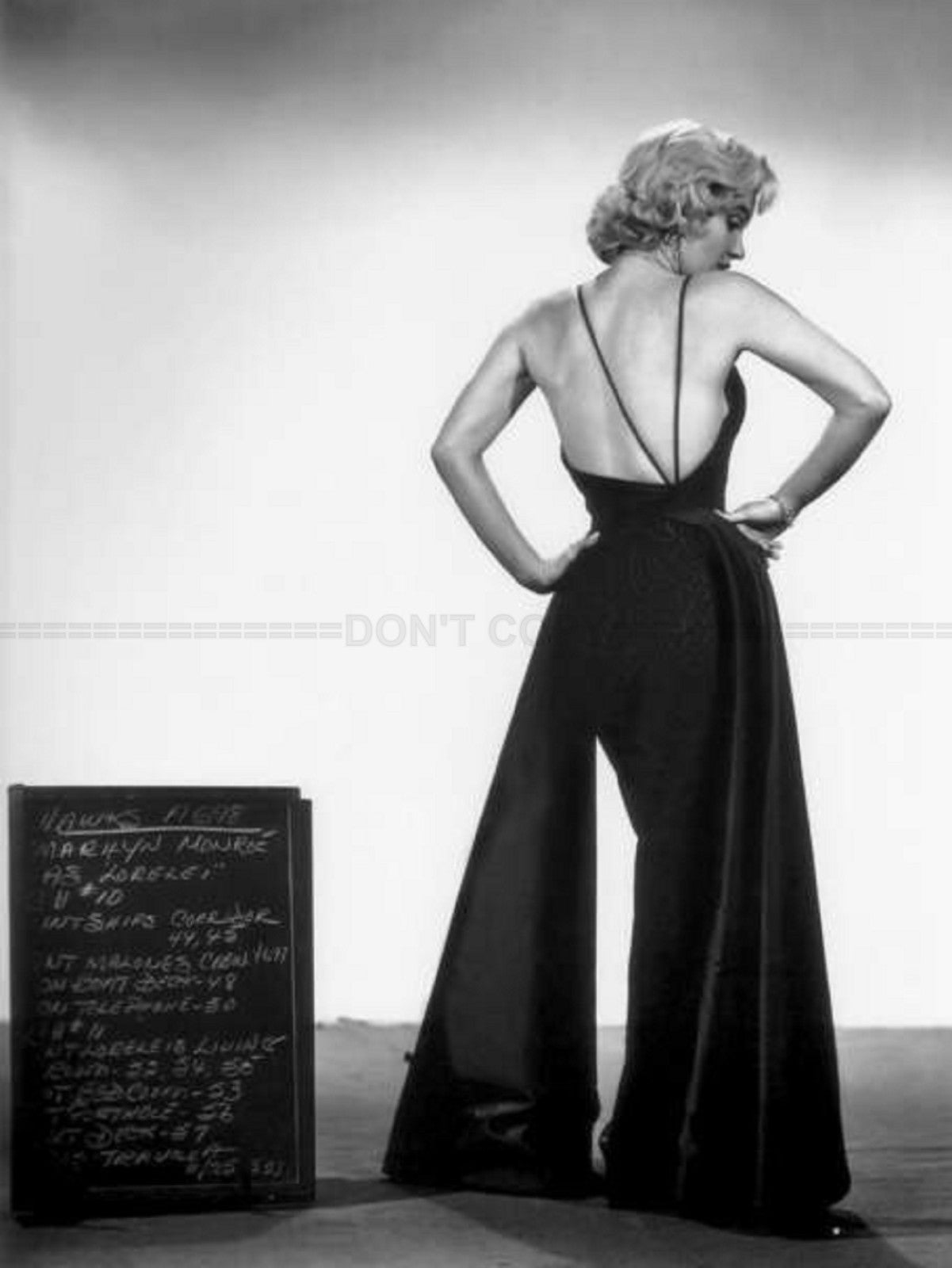 Photo Marilyn Monroe - Gentlemen Prefer Blondes (1953) - Noir et blanc - 15x20