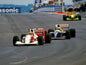 Photo Ayrton Senna & Alain Prost – GP d’Afrique du Sud (1993) – Duel F1 – 15x20