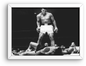 Photo Encadrée Muhammad Ali vs. Sonny Liston (1965) - (Cadre Bois Blanc) - 15×20