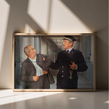 Photo Louis de Funès – Fantômas (1964) – Inspecteur Juve – Scène Cinéma – 15×20