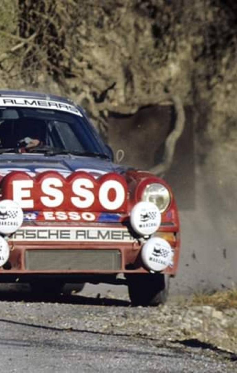 Photo J-L Therier & M. Vial – Porsche 911 SC – Rallye Monte-Carlo (1982) – 15×20