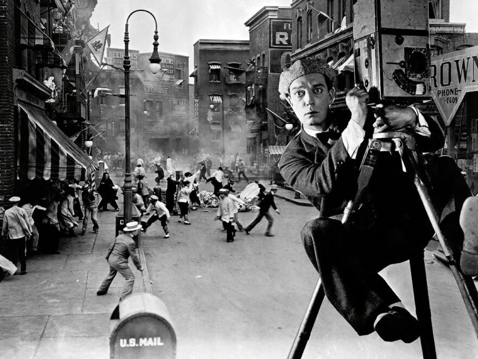 Photo Buster Keaton - The Cameraman (1928) - Noir et blanc - 15x20