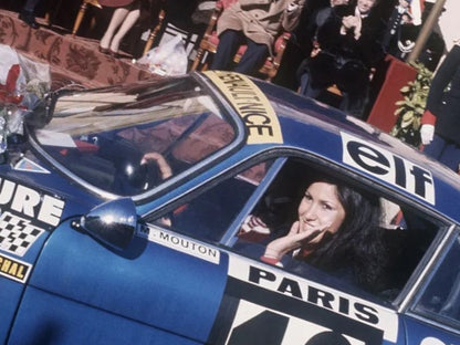 Photo Michèle Mouton – Alpine A110 1600 S – Rallye Monte-Carlo (1976) – 15x20