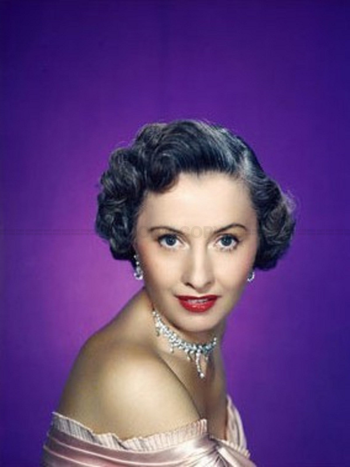 Photo Barbara Stanwyck - Couleur - 15x20