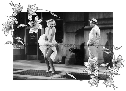 Photo Marilyn Monroe – Sept Ans de Réflexion (1955) – Scène Robe Blanche – 15x20
